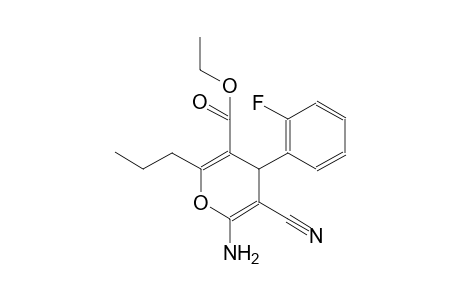 ethyl 6-amino-5-cyano-4-(2-fluorophenyl)-2-propyl-4H-pyran-3-carboxylate