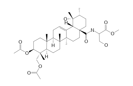 METHYL-N-(3-BETA,23-DIACETOXY-19-ALPHA-HYDROXY-URS-12-EN-28-OYL)-2-AMINO-3-HYDROXY-PROPIONATE