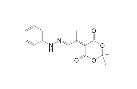 Propanal, 2-(2,2-dimethyl-4,6-dioxo-1,3-dioxan-5-ylidene)-, 1-(phenylhydrazone)