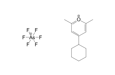 Arsenate(1-), hexafluoro-, 4-cyclohexyl-2,6-dimethylpyrylium