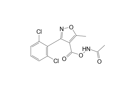 N-acetyl-O-{[-(2,6-dichlorophenyl)-5-methyl-4-isoxazolyl]carbonyl}hydroxylamine