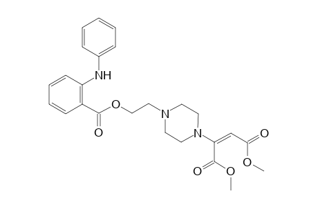 1-[(E)-1,2-(Dimethoxycarbonyl)ethen-1-yl]-4-[2-(2-(phenylamino)benzoyloxyl)eth-1-yl]piperazine