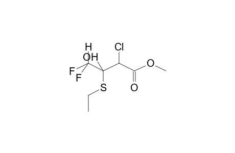 2-CHLORO-4,4-DIFLUORO-3-ETHYLTHIO-3-HYDROXYBUTANOIC ACID, METHYL ESTER