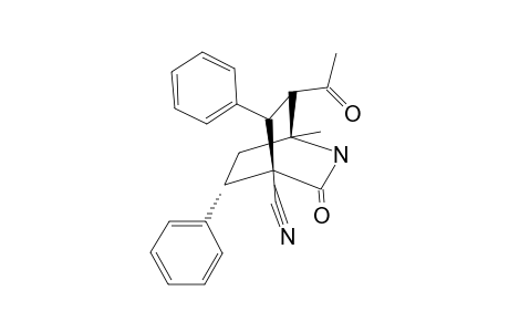 6-ACETYL-1-METHYL-3-OXO-5,8-DIPHENYL-2-AZABICYCLO-[2.2.2]-OCTANE-4-CARBONITRILE