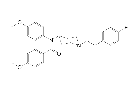 N-(1-[2-(4-Fluorophenyl)ethyl]piperidin-4-yl)-N-4-methoxyphenyl-4-methoxybenzamide