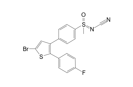 5-Bromo-2-(4-fluorophenyl)-3-[4-(N-cyanomethylsulfonimidoyl)phenyl]thiophene