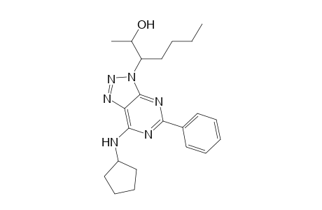 6-Cyclopentylamino-9-(2-hydroxy-3-heptyl)-2-phenyl-8-azapurine