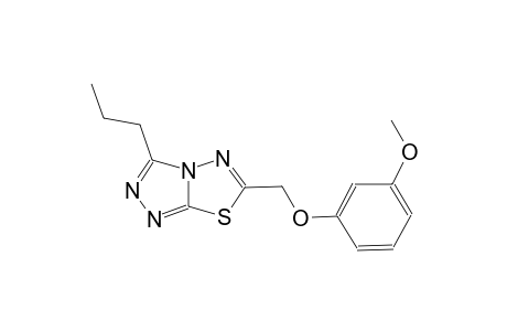 6-[(3-methoxyphenoxy)methyl]-3-propyl[1,2,4]triazolo[3,4-b][1,3,4]thiadiazole