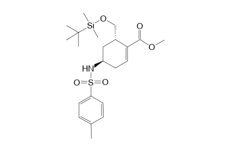 Methyl 6.alpha.-[(tert-Butyldimethylsilyloxy)methyl]-4.beta.-(4'-methylbenzenesulfonyll)amino]cyclohexene-1-carboxylate