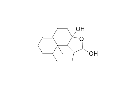 Naphtho[2,1-b]furan-2,3a(2H)-diol, 1,4,5,7,8,9,9a,9b-octahydro-1,9,9a-trimethyl-