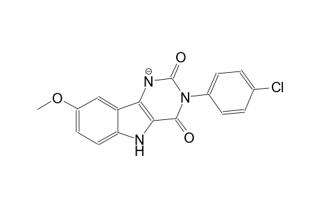 3-(4-chlorophenyl)-8-methoxy-2,4-dioxo-1H,2H,3H,4H,5H-indeno[1,2-d]pyrimidin-1-ide