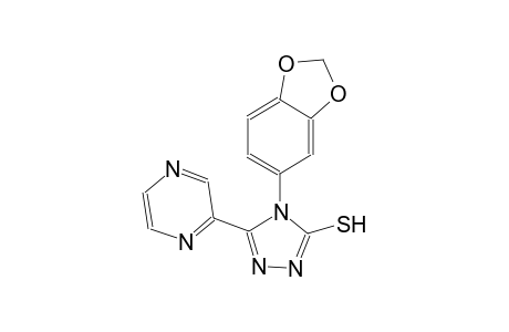 4-(1,3-benzodioxol-5-yl)-5-(2-pyrazinyl)-4H-1,2,4-triazol-3-yl hydrosulfide