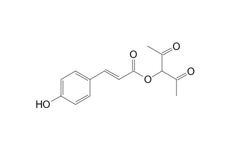 2,4-Dioxo-3-pentyl 4-hydroxycinnate