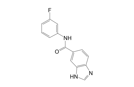 1H-1,3-Benzimidazole-6-carboxamide, N-(3-fluorophenyl)-