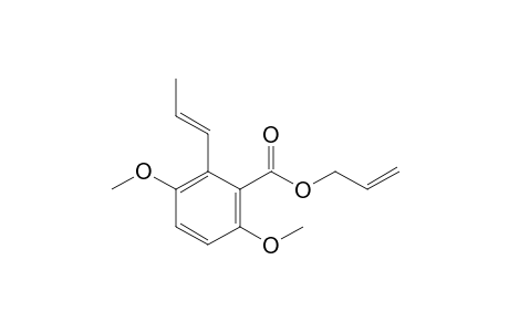 3,6-Dimethoxy-2-[(E)-prop-1-enyl]benzoic acid allyl ester
