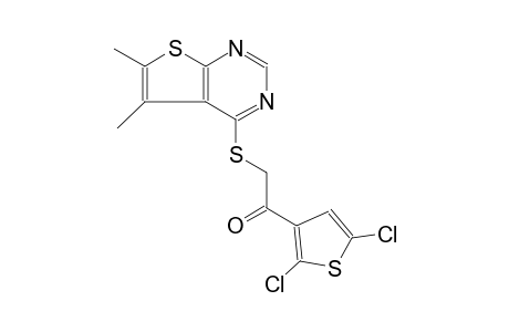 1-(2,5-dichloro-3-thienyl)-2-[(5,6-dimethylthieno[2,3-d]pyrimidin-4-yl)sulfanyl]ethanone