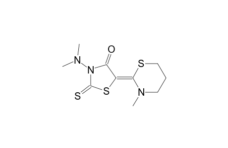 3-Methyl-2-[4'-oxo-3'-(dimethylamino)-3'-thioxo-1',3'-thiazolidin-5'-ylidene)-tetrahydro-2H-(1,3)-thiazine