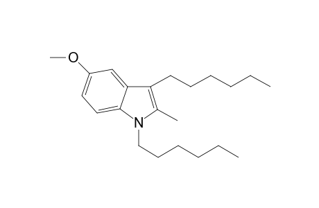1,3-Dihexyl-5-methoxy-2-methylindole