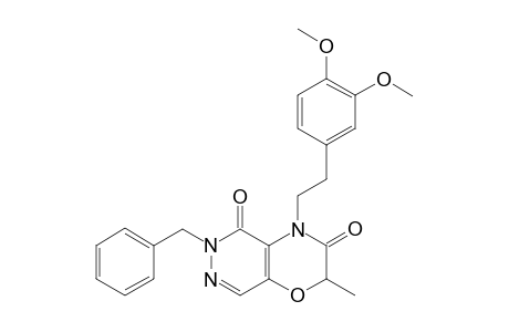 6-BENZYL-2-METHYL-4-[2-(3,4-DIMETHOXYPHENYL)-ETHYL]-2H-PYRIDAZINO-[4,5-B]-[1,4]-OXAZINE-3,5-DIONE