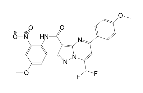 7-(difluoromethyl)-N-(4-methoxy-2-nitrophenyl)-5-(4-methoxyphenyl)pyrazolo[1,5-a]pyrimidine-3-carboxamide