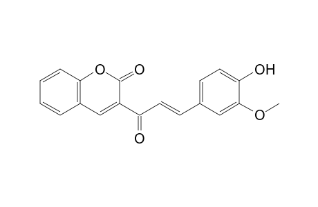 3-(3-(4-Hydroxy-3-methoxyphenyl)acryloyl)-2H-chromen-2-one