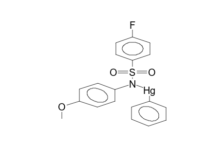 N-PHENYLMERCURO-N-(4-METHOXYPHENYL)-PARA-FLUOROPHENYLSULPHONYLAMIDE