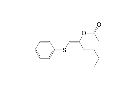 1-Hexen-2-ol, 1-(phenylthio)-, acetate, (E)-