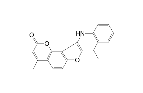 9-(2-Ethylanilino)-4-methyl-2H-furo[2,3-H]chromen-2-one