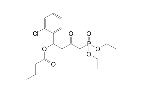 Diethyl 4-butyryloxy-2-oxo-4-(2-chlorophenyl)butylphosphonate
