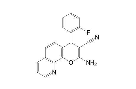 2-Amino-4-(2-fluorophenyl)-4H-pyrano[3,2-H]quinoline-3-carbonitrile