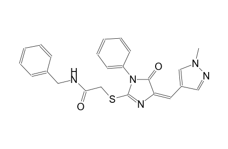 N-benzyl-2-({(4E)-4-[(1-methyl-1H-pyrazol-4-yl)methylene]-5-oxo-1-phenyl-4,5-dihydro-1H-imidazol-2-yl}sulfanyl)acetamide