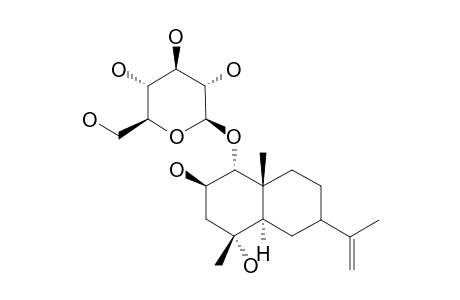 ALATOSIDE-A;1-ALPHA-O-(BETA-D-GLUCOPYRANOSYLOXY)-7-EPI-EUDESMA-11-EN-2-BETA,4-ALPHA-DIOL