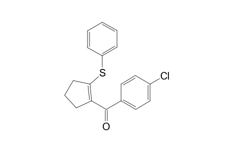 (4-chlorophenyl)(2-(phenylthio)cyclopent-1-en-1-yl)methanone