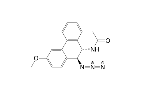 Acetamide, N-(10-azido-9,10-dihydro-3-methoxy-9-phenanthrenyl)-, trans-