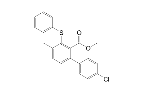 Methyl 4'-chloro-4-methyl-3-phenylsulfanylbiphenyl-2-carboxylate