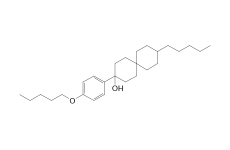 3-( 4'-Pentyloxyphenyl)-9-pentylspiro[5.5]undecan-3-ol