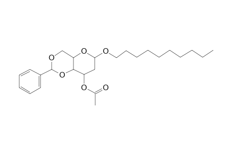 Decyl .alpha.-D-glucoside, 3-acetyl-4,6-o-benzylidene-2-deoxy-