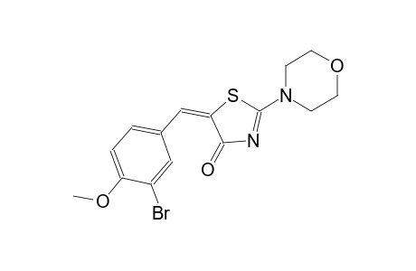 (5E)-5-(3-bromo-4-methoxybenzylidene)-2-(4-morpholinyl)-1,3-thiazol-4(5H)-one