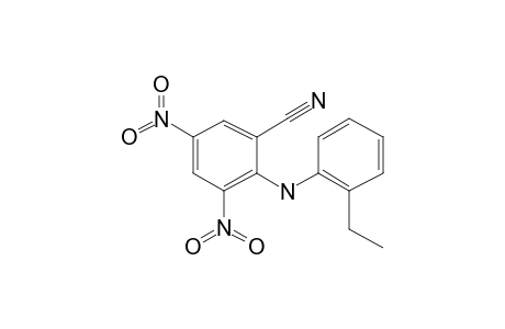 2-[(2-Ethylphenyl)amino]-3,5-dinitrobenzonitrile