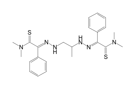1,2-Bis[(2-dimethylamino-2-thioxo-1-phenylethylidene)hydrazino]propane