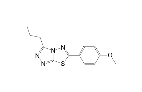 6-(4-methoxyphenyl)-3-propyl[1,2,4]triazolo[3,4-b][1,3,4]thiadiazole