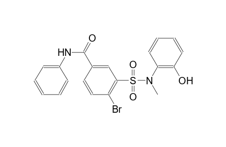 benzamide, 4-bromo-3-[[(2-hydroxyphenyl)methylamino]sulfonyl]-N-phenyl-