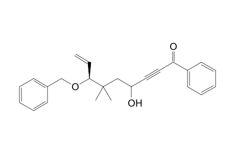 (7S)-7-Benzyloxy-4-hydroxy-6,6-dimethyl-1-phenylnon-8-en-2-yne-1-one
