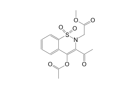 methyl [3-acetyl-4-(acetyloxy)-1,1-dioxido-2H-1,2-benzothiazin-2-yl]acetate