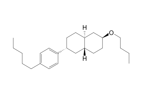 Naphthalene, 2-butoxydecahydro-6-(4-pentylphenyl)-, (2.alpha.,4a.alpha.,6.beta.,8a.beta.)-