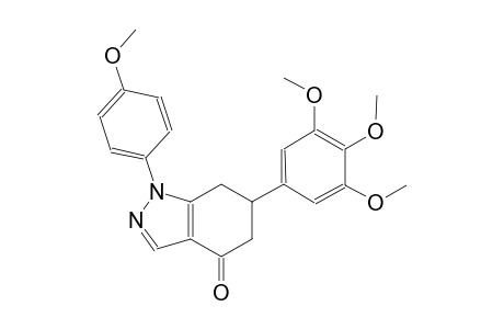 4H-indazol-4-one, 1,5,6,7-tetrahydro-1-(4-methoxyphenyl)-6-(3,4,5-trimethoxyphenyl)-