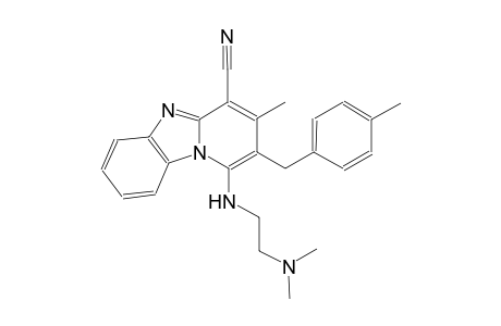 1-{[2-(dimethylamino)ethyl]amino}-3-methyl-2-(4-methylbenzyl)pyrido[1,2-a]benzimidazole-4-carbonitrile