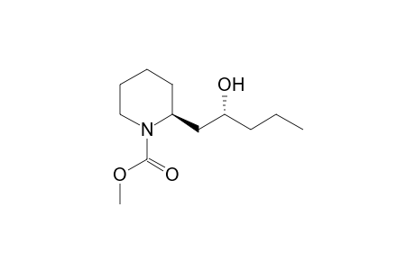(2S)-2-[(2R)-2-hydroxypentyl]-1-piperidinecarboxylic acid methyl ester