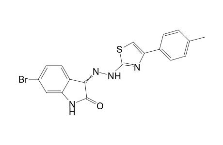 6-Bromo-3-{2-[4-(p-tolyl)thiazol-2-yl]hydrazono}indolin-2-one