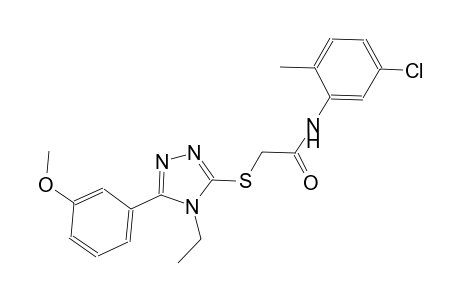 N-(5-chloro-2-methylphenyl)-2-{[4-ethyl-5-(3-methoxyphenyl)-4H-1,2,4-triazol-3-yl]sulfanyl}acetamide